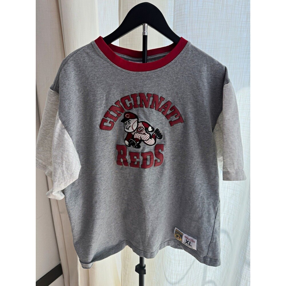 Cincinnati Reds Mitchell & Ness Cooperstown Collection T Shirt Mens XL - Picture 1 of 5